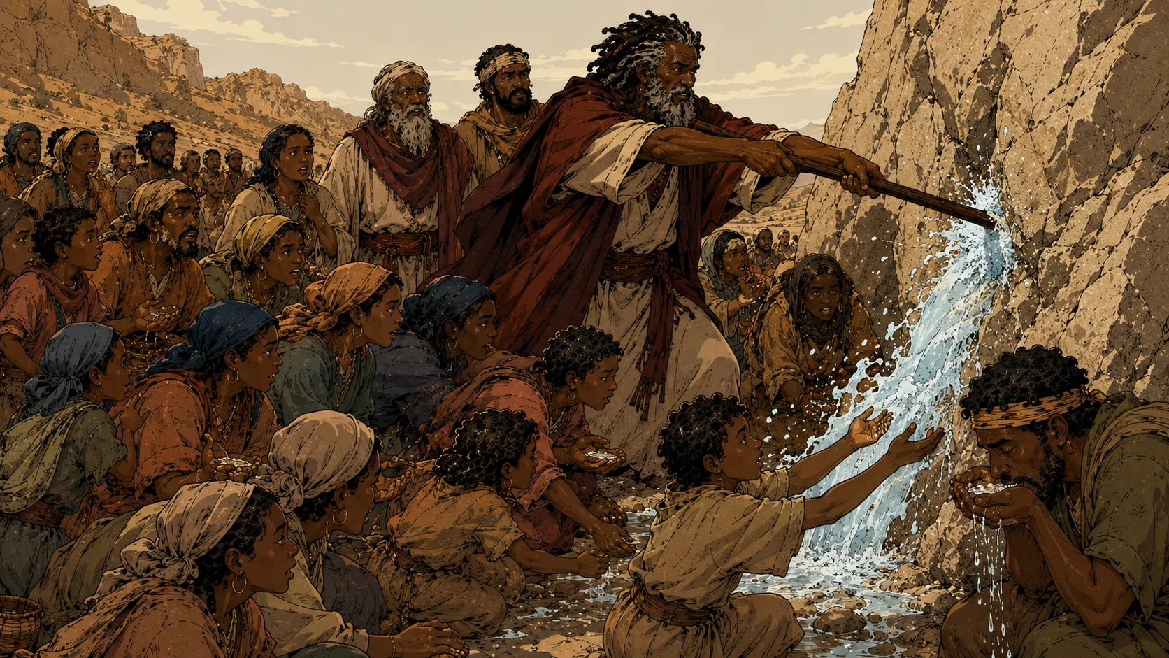 Water from the Rock at Rephidim — Exodus 17:1–7